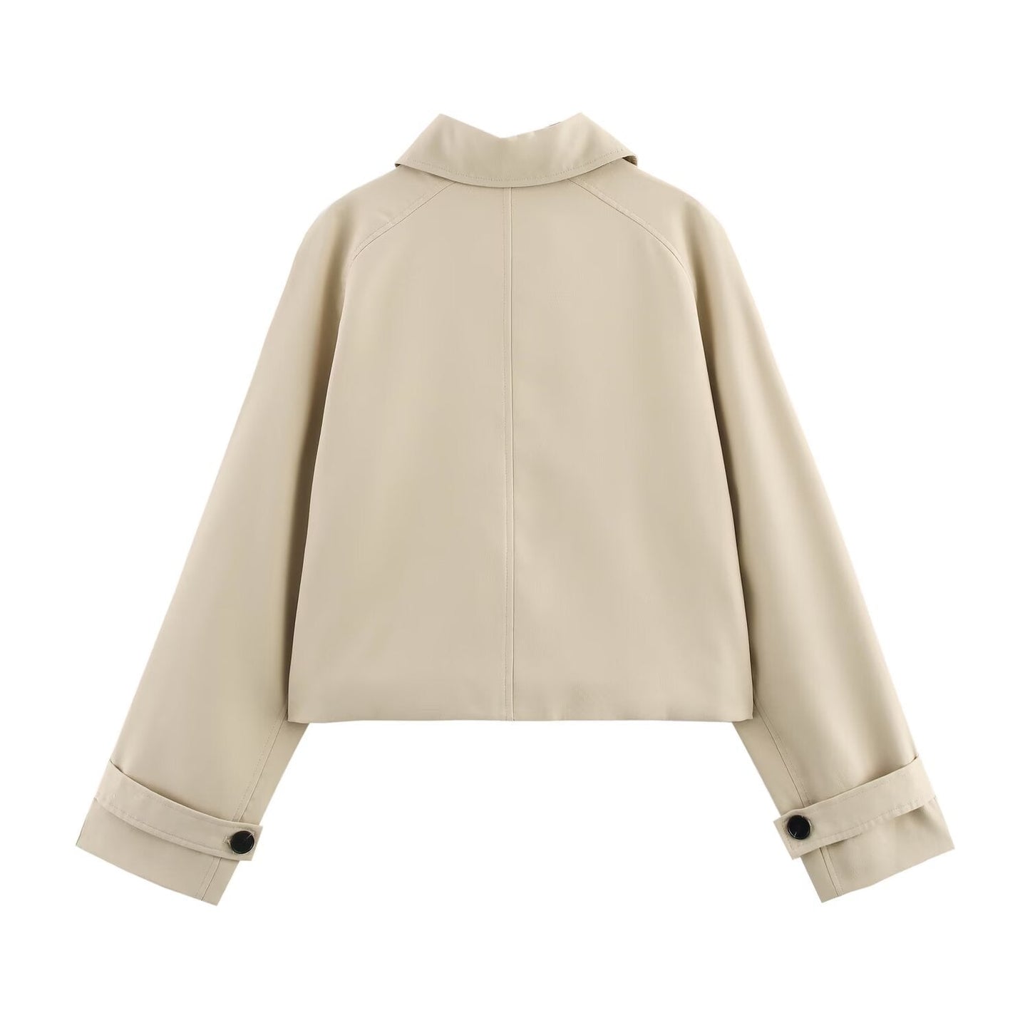 Simple and versatile short long sleeved windbreaker